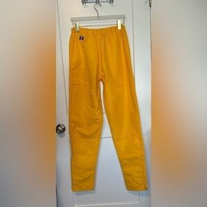 Russell vintage yellow/gold 80’s windbreaker pants size S